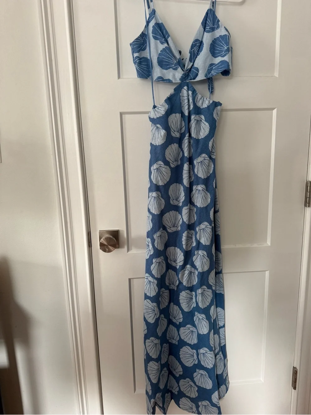 Abercrombie & Fitch Light Blue Shell Print Dress